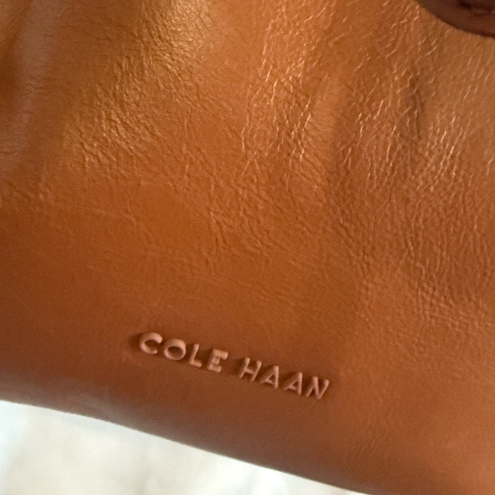 Cole Haan Tan Leather Shoulder Bag - Picture 4 of 9